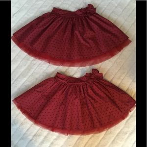 Baby Gap Christmas skirts